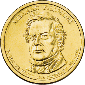 2010-P Millard Fillmore Presidential Dollar Main Image