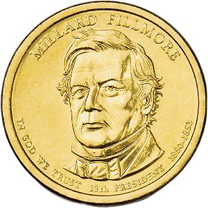 2010-D Millard Fillmore Presidential Dollar Main Image