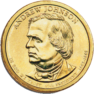 2011-P Andrew Johnson Presidential Dollar Main Image