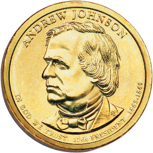 2011-D Andrew Johnson Presidential Dollar Main Image