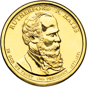 2011-P Rutherford B. Hayes Presidential Dollar Main Image