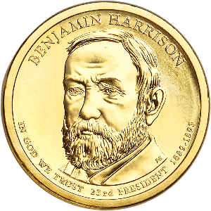 2012-P Benjamin Harrison Presidential Dollar Main Image