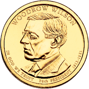 2013-D Woodrow Wilson Presidential Dollar Main Image