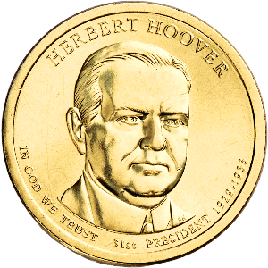 2014-D Herbert Hoover Presidential Dollar Main Image