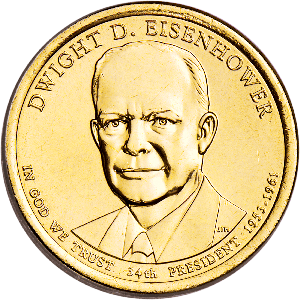 2015-P Dwight D. Eisenhower Presidential Dollar Main Image