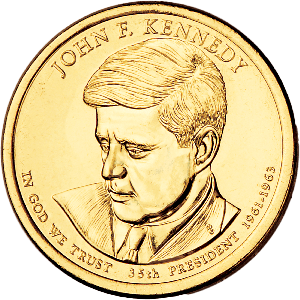2015-P John F. Kennedy Presidential Dollar Main Image