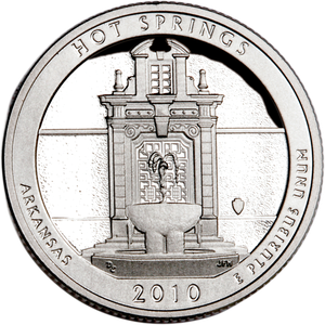 2010-S 90% Silver Hot Springs National Park Quarter Main Image