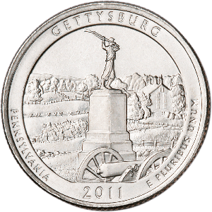 2011-D Gettysburg National Park Quarter Main Image