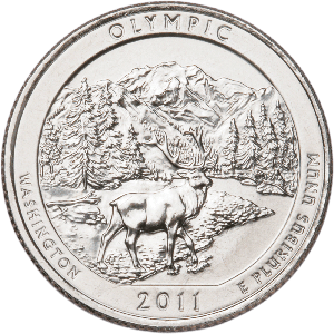 2011-P Olympic National Park Quarter Main Image