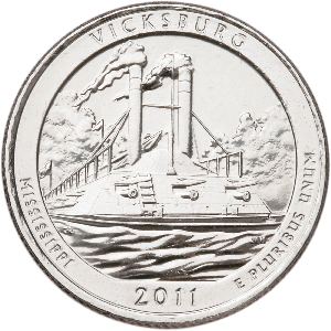 2011-P Vicksburg National Park Quarter Main Image