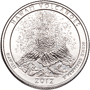 2012-D Hawai'i Volcanoes National Park Quarter Main Image