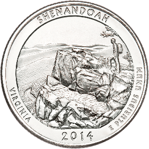 2014-P Shenandoah National Park Quarter Main Image