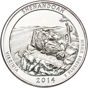 2014-D Shenandoah National Park Quarter Main Image