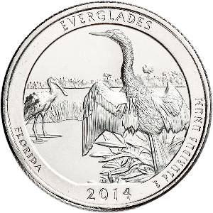 2014-P Everglades National Park Quarter Main Image