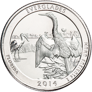 2014-D Everglades National Park Quarter Main Image