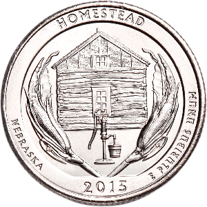2015-P Homestead National Monument of America Quarter Main Image