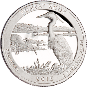 2015-S 90% Silver Bombay Hook National Wildlife Refuge Quarter Main Image
