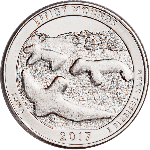 2017-P Effigy Mounds National Monument Quarter Main Image