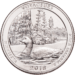 2018-P Voyageurs National Park Quarter Main Image