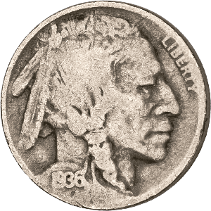1936-D Buffalo Nickel Main Image