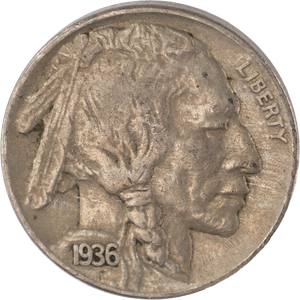 Five Cent Piece - Buffalo - 1936-S XF Main Image