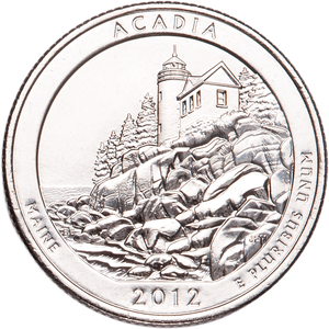 2012-S Unc. Acadia National Park Quarter Main Image