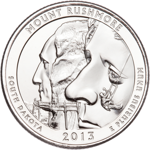 2013-S Unc. Mount Rushmore National Memorial Quarter Main Image