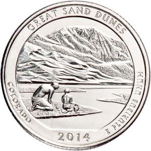 2014-S Unc. Great Sand Dunes National Park Quarter Main Image