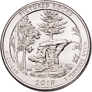 2018-S Unc. Pictured Rocks National Lakeshore Quarter Main Image