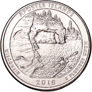 2018-S Unc. Apostle Islands National Lakeshore Quarter Main Image