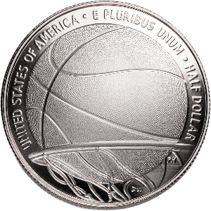 2020-S Basketball Hall of Fame Clad Half Dollar Main Image