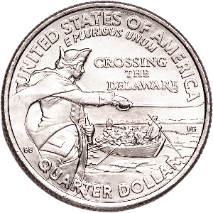 2021-P General George Washington Crossing the Delaware Quarter Main Image