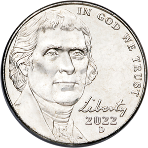2022-D Jefferson Nickel Main Image