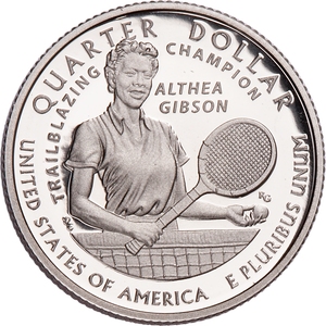 2025-S 99.9% Silver Althea Gibson U.S. Women Quarter Main Image