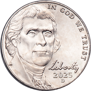 2025-D Jefferson Nickel Main Image