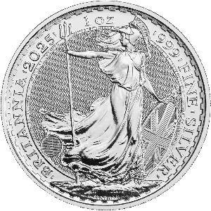 2025 Great Britain 1 oz. Silver £2 Britannia Main Image