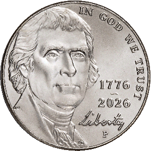 2026-P Jefferson Nickel