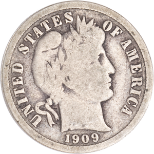1909 Barber Silver Dime CIRC Main Image