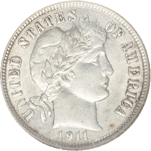 1911 Barber Silver Dime NGC CH#2 Main Image