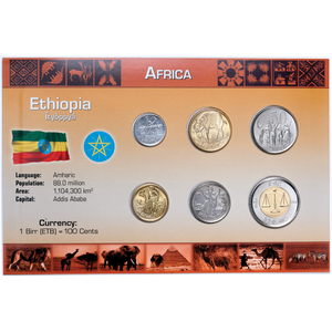Ethiopia Coin Set in Custom Holder Main Image