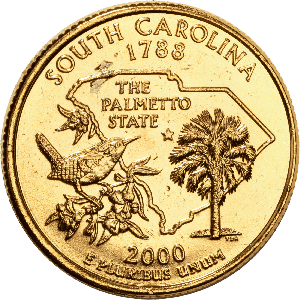 2000 Gold-Plated South Carolina Quarter Main Image