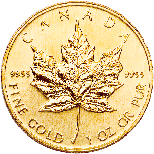 Canada 1 oz Gold $50 Maple Leaf UNC Main Image