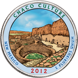 2012 Colorized Chaco Culture National Historical Park Quarter Main Image