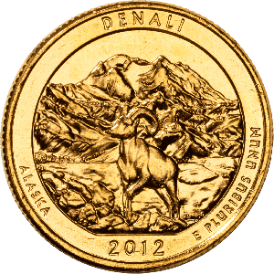 2012 Gold-Plated Denali National Park & Preserve Quarter Main Image