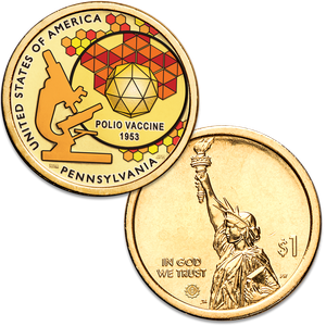 2019 Colorized Pennsylvania U.S. Innovation Dollar Main Image