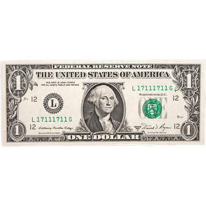 Binary Repeater $1 Federal Reserve Note Main Image