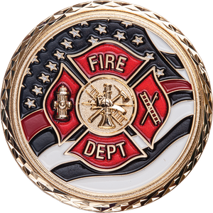 Fireman's Prayer Challenge Coin Main Image