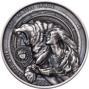 2022 1 oz. Silver Native Spirit Bear Dollar Main Image