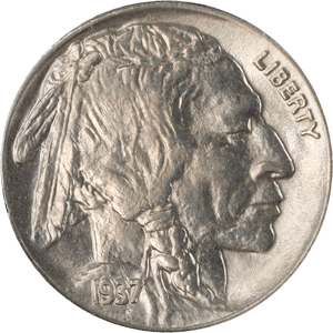 1937 Buffalo Nickel in Deluxe Holder Main Image