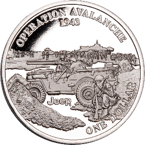 2025 Jeep® Brand Battles of WWII Liberia $1 Series - Operation Avalanche Main Image